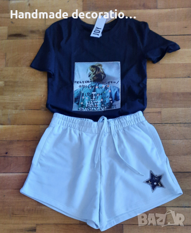 Дамски комплект ръчно декориран., снимка 1