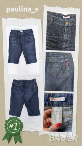 Шест различни броя / Маркови дънкови бермуди , снимка 14 - Къси панталони и бермуди - 50916809