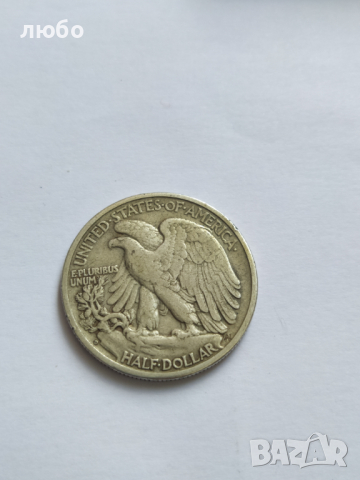 Монета Сребърен HALF DOLLAR 1942 D , снимка 4 - Нумизматика и бонистика - 36400776