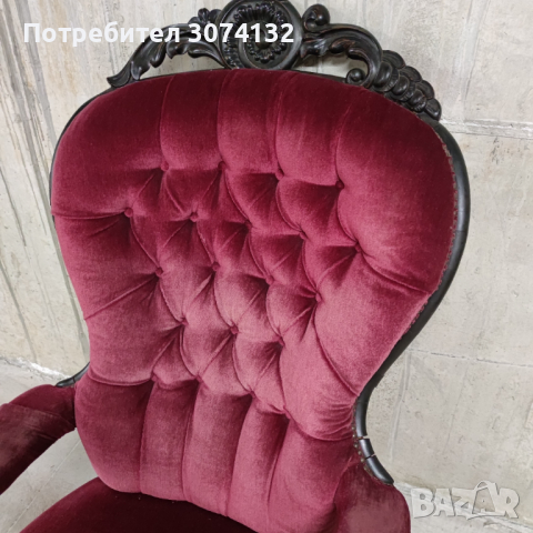 Уникално ретро кресло, снимка 4 - Дивани и мека мебел - 36375603