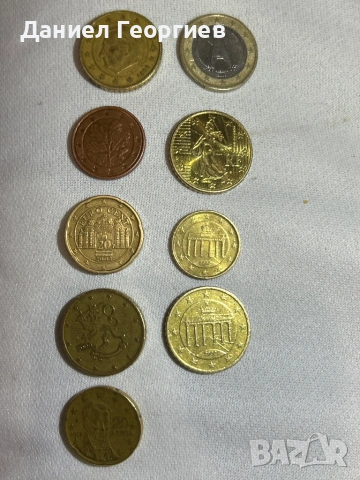 Продавам евро монети с грешки много рядко срещани