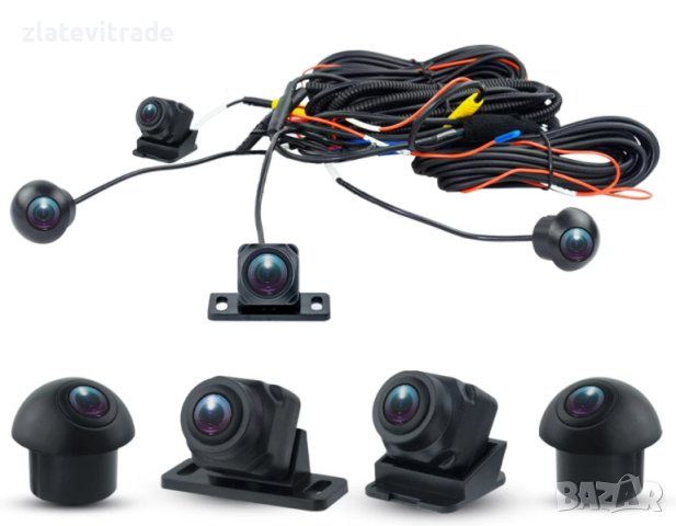 КОМПЛЕКТ 4БР AHD КАМЕРИ 360° ОРЛОВО ОКО 720P, 339, снимка 3 - Аудиосистеми - 42097096