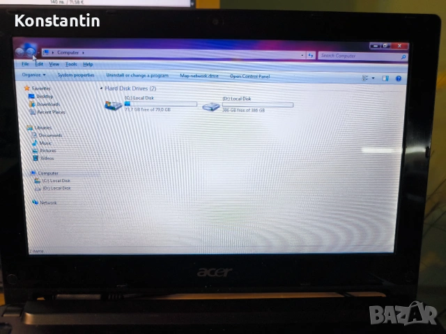 Продавам нетбук Acer Aspire One D255E, снимка 7 - Лаптопи за дома - 53088304