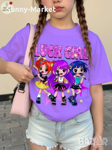 K pop Demon Hunters Блузи с дълъг ръкав , тениски с къс ръкав, снимка 10 - Блузи с дълъг ръкав и пуловери - 53583999