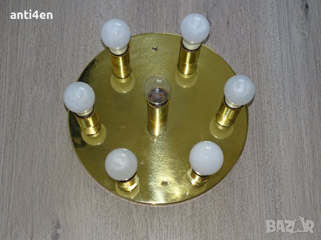 Стара таванната лампа за външен монтаж от Германия. Производител: Helestra, снимка 5 - Лампи за таван - 42598710