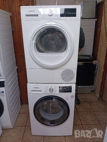 Комплект пералня и сушилня с термопомпа Сименс Siemens IQ500 A+++ 8кг 2 години гаранция!, снимка 8 - Перални - 53104154