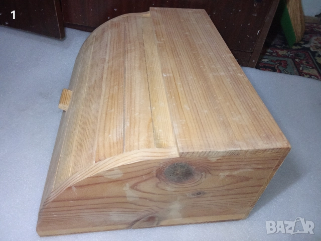 Дървена кутия за хляб , снимка 3 - Кутии за храна - 52213864