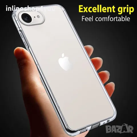 Прозрачен 360° Градуса Кейс за Apple iPhone 16e, снимка 4 - Калъфи, кейсове - 50179576