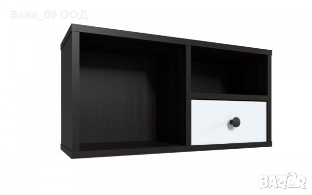 Стенна етажерка с шкафче , снимка 3 - Етажерки - 39878437