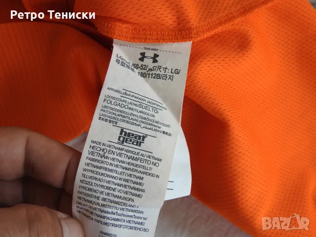 Поло тениска Under armour — Мъже размер L Оранжево, снимка 4 - Тениски - 56314898