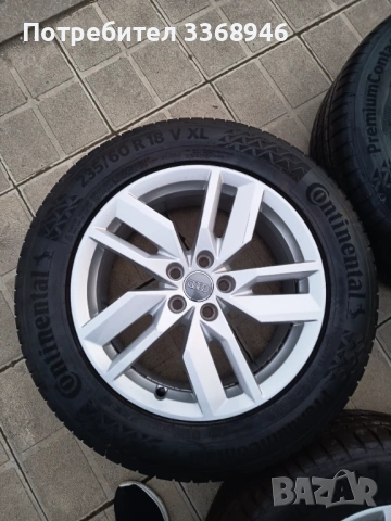 Джанти Audi ОРИГИНАЛНИ 18" 5x112 с гуми 235/60/18, снимка 7 - Гуми и джанти - 53729269
