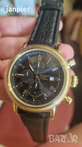 Мъжки масивен часовник Madison  Chronograph. Чисто нов!!!, снимка 11 - Луксозни - 41968554