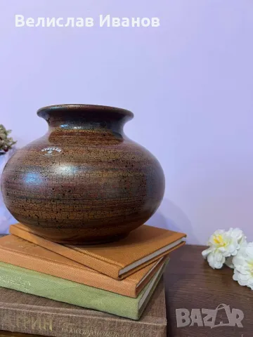 Интериорна немска ваза Steuler. Керамична. Перфекнно състояние., снимка 7 - Вази - 50407236
