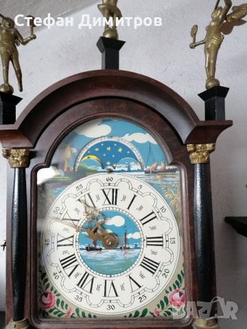 Голям работещ механичен Фризийски часовник , снимка 3 - Антикварни и старинни предмети - 39711184