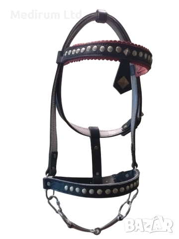 Оглавник, кантарма, юздечка, гем за кон естествена кожа , снимка 2 - Коне - 52515365