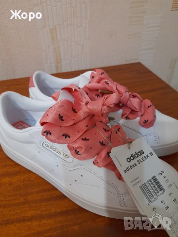 Дамски Кожени Маратонки-ADIDAS, снимка 2 - Маратонки - 41101024