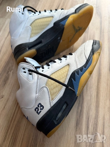 Оригинални кожени маратонки Air Jordan 5 x A Ma ! 38,5 н, снимка 10 - Маратонки - 50925203