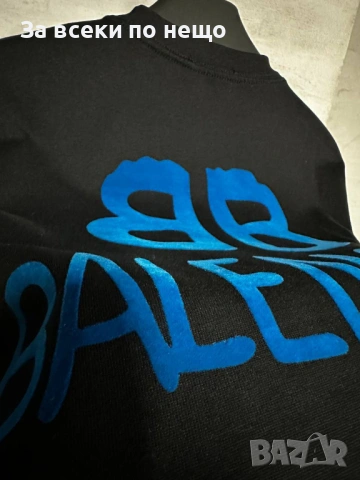 Balenciaga Мъжка Черна Тениска👕Мъжка Блуза С Къс Ръкав В Черен Цвят Код MensPoint70, снимка 2 - Тениски - 53716616