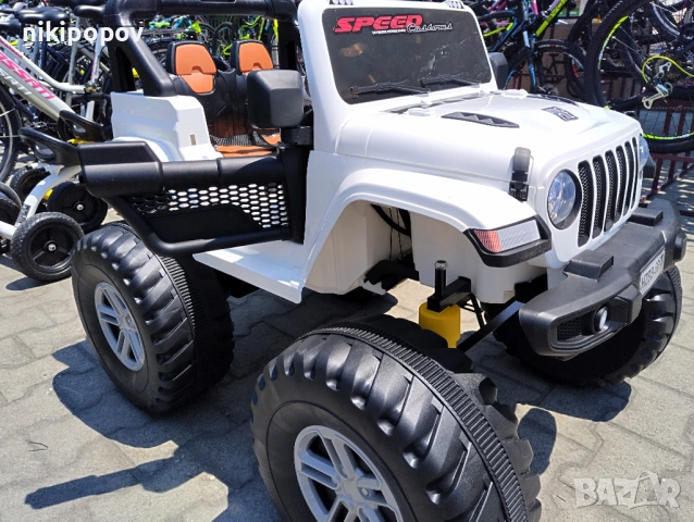US Двуместен акумулаторен джип FUEGO 4x4, снимка 9 - Детски велосипеди, триколки и коли - 53569359