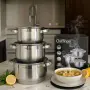 Cheffinger - комплект тенджери от неръждаема стомана – здравина, стил и готвене без компромис, снимка 1
