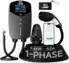 Нова EVDANCE зарядна станция Type 2 7.4kW 32A WiFi Bluetooth 6.5м кабел EV зарядно кола, снимка 1