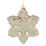 3 броя Златни коледни снежинки за елха, 12см, снимка 2