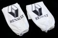 Автомобилни калъфки за наглавници (2бр. К-Т) За Renault Рено / Бели Универсален и Еластичен Модел, снимка 1 - Аксесоари и консумативи - 40939862