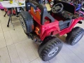US Двуместен акумулаторен джип FUEGO 4x4 червен, снимка 6