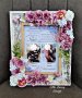 Персонализирана рамка с цветя - благодарност към акушер-гинеколог, снимка 1 - Подаръци за кръщене - 40302588