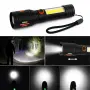 LED фенер с zoom и странична COB светлина, снимка 3