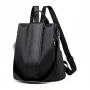 ПРЕОЦЕНЕНА! Дамска раница Aschley, еко кожа, черна, снимка 1