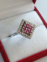 Дамски златен 18 к.пръстен с рубини и брилянти, снимка 10