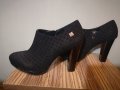 Нови -50% естествена кожа Laura Biagiotti естествен велур черни обувки 38 номер есенни дамски обувки, снимка 6