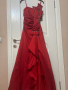 Нова дълга официална червена рокля размер S, снимка 1 - Рокли - 44647744