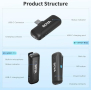 Нов Безжичен Лавалиер Микрофон Boya USB-C за iPhone 15 и Android, снимка 2