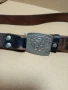 Соц Стар Офицерски Колан Естествена Кожа., снимка 3