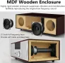 Ретро микро HiFi система CD плейър 40 W CD стерео мини компонент, FM/Bluetooth /USB с дистанционно, снимка 7