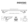Напречни греди с интегриран рейлинг Menabo Tiger – 05021 - 850, снимка 2