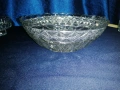 Голяма купа с купички от оловно стъкло, снимка 2