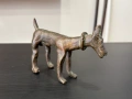 Африканска бронзова фигура на куче. №7922, снимка 1