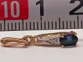 Руско злато. Висулка с брилиант, снимка 5