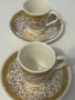 Луксозен позлатен порцеланов сервиз за кафе , снимка 6