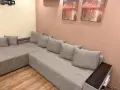 Ъглов диван  в кафяво, снимка 1