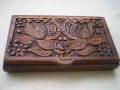 Дърворезба Стара кутия за БИЖУТА ръчно направета , снимка 7