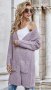 Дамска модна плетена жилетка с дълги ръкави, 10цвята - 023, снимка 2