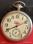 Стар джобен часовник Мълния СССР перфектно състояние серия Влакове за КОЛЕКЦИОНЕРИ 53640, снимка 3