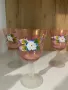 Vintage. Бохемско стъкло. Ръчно рисуване., снимка 4