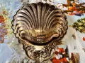 Поднос за сервиране куралова мида посребрен, снимка 5
