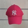 Нова шапка с козирка New York (Ню Йорк) в цвят циклама, Унисекс