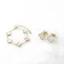 Златен комплект Van cleef бял седеф, снимка 2
